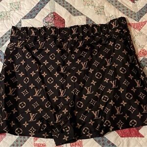 Louis Vuitton Black and Tan Monogram Athletic Shorts